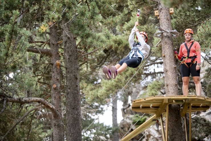 Una de les activitats que es pot gaudir a Naturland.
 